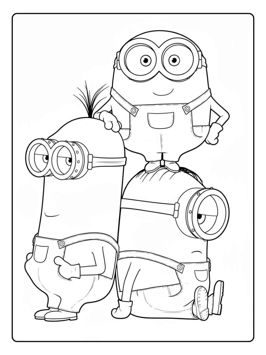 Desenho para Colorir Minions (1)