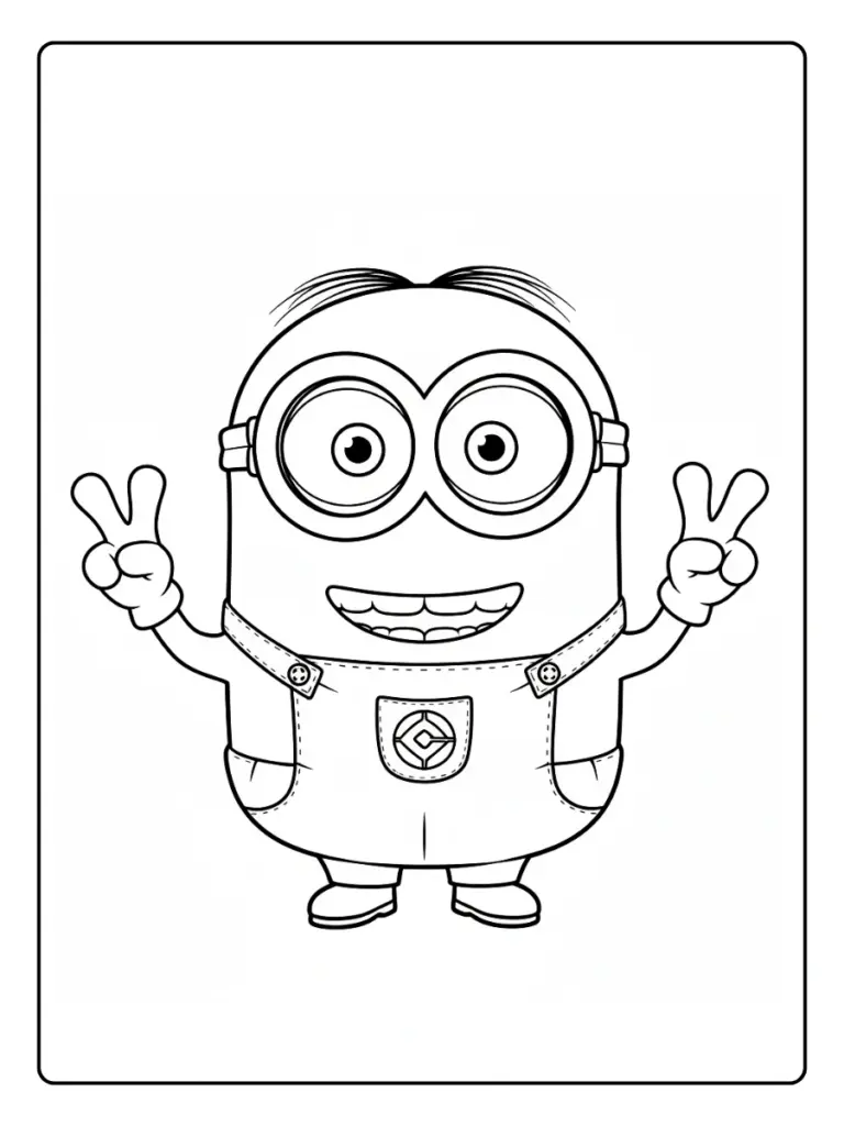 Desenho para Colorir Minions (10)