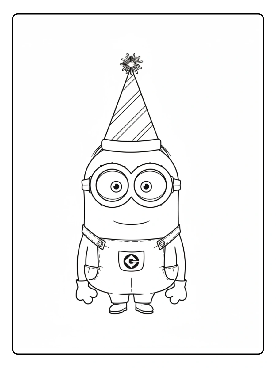 Desenho para Colorir Minions (3)