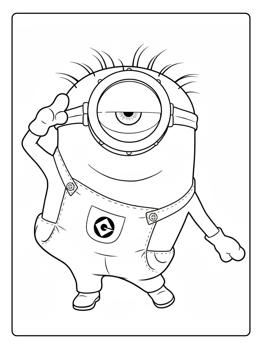 Desenho para Colorir Minions (4)