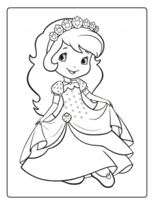 Desenho para Colorir Moranguinho (2)