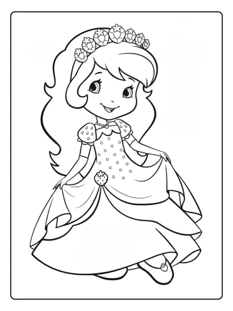 Desenho para Colorir Moranguinho (2)