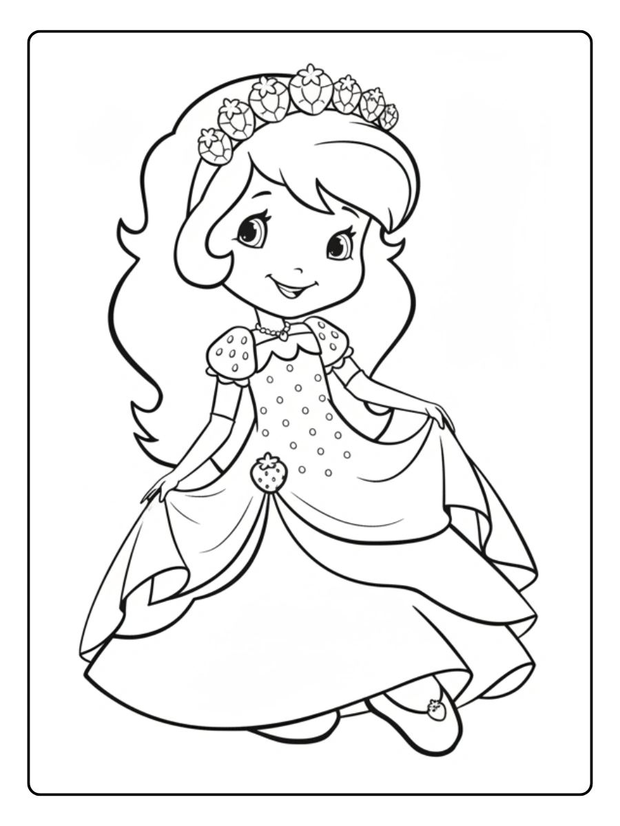 Desenho para Colorir Moranguinho (2)