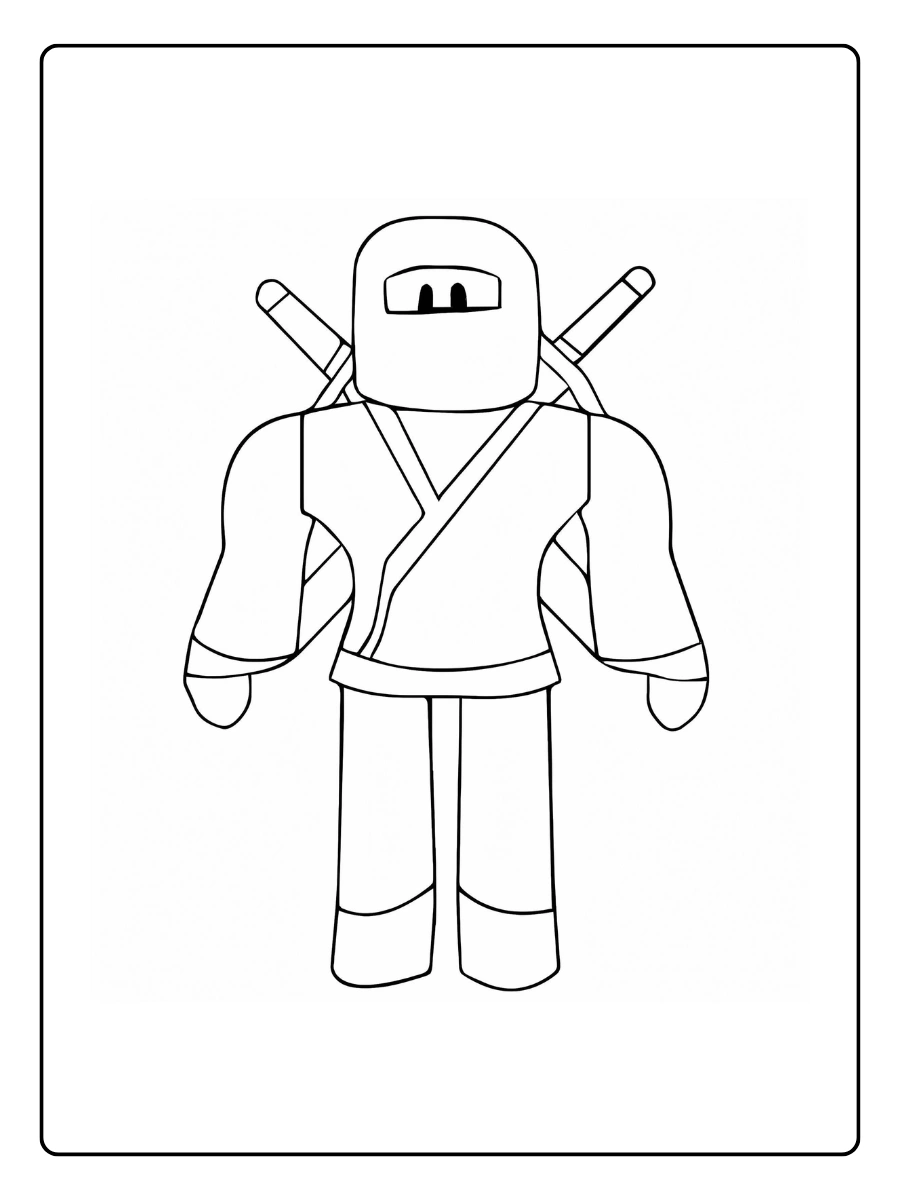 Desenho para colorir Roblox