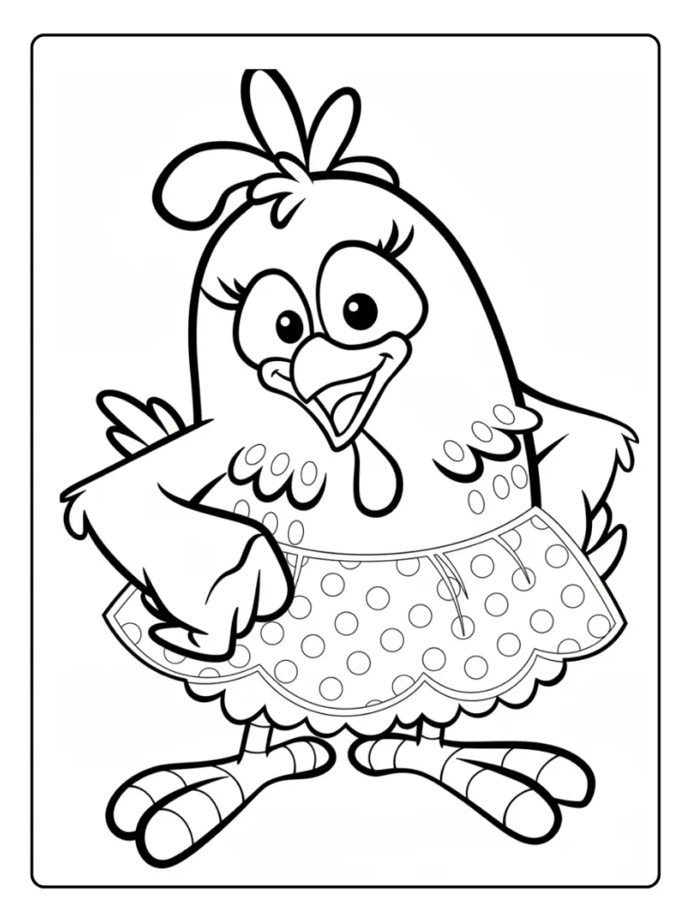 Desenhos Galinha Pintadinha para Colorir (1)
