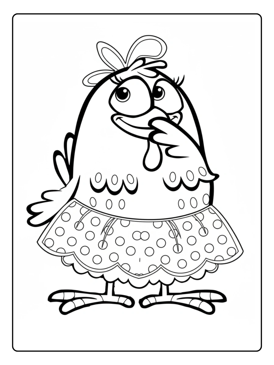 Desenhos Galinha Pintadinha para Colorir (2)