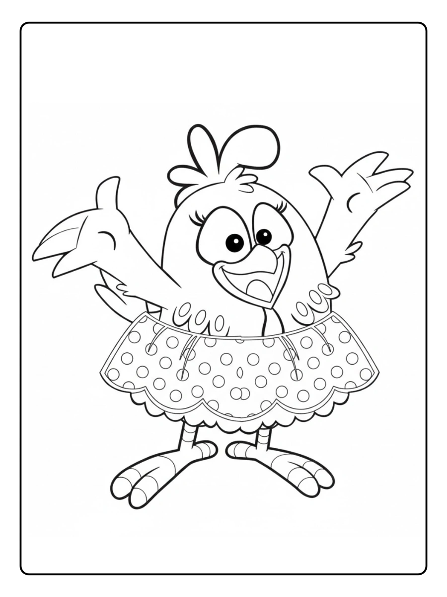 Desenhos Galinha Pintadinha para Colorir (8)