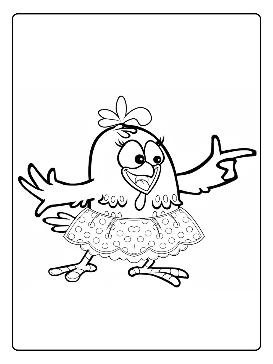 Desenhos Galinha Pintadinha para Colorir (9)
