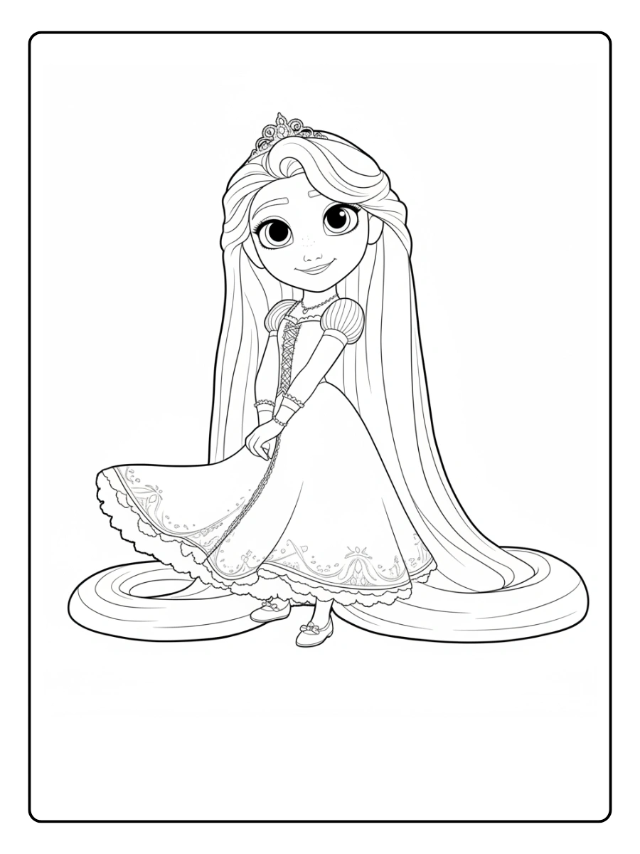 Desenhos Rapunzel para Colorir (1)