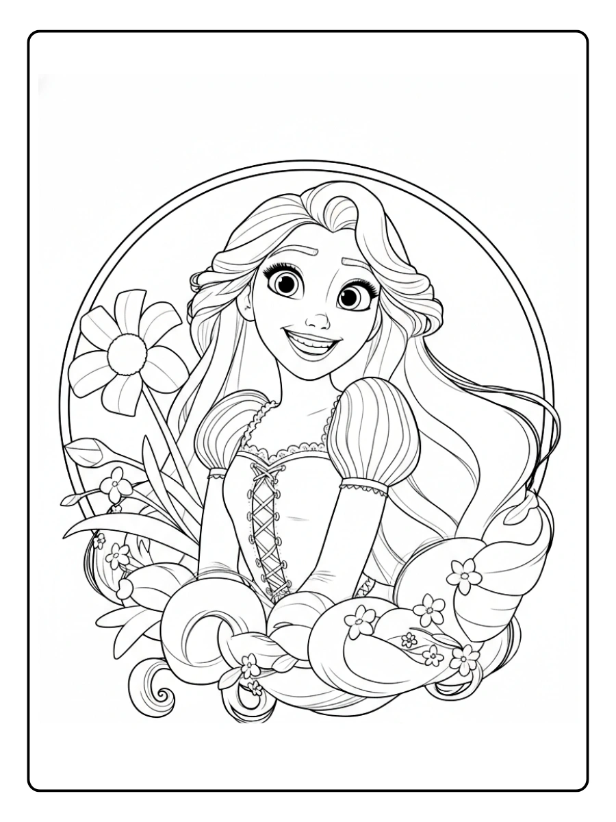 Desenhos Rapunzel para Colorir (14)