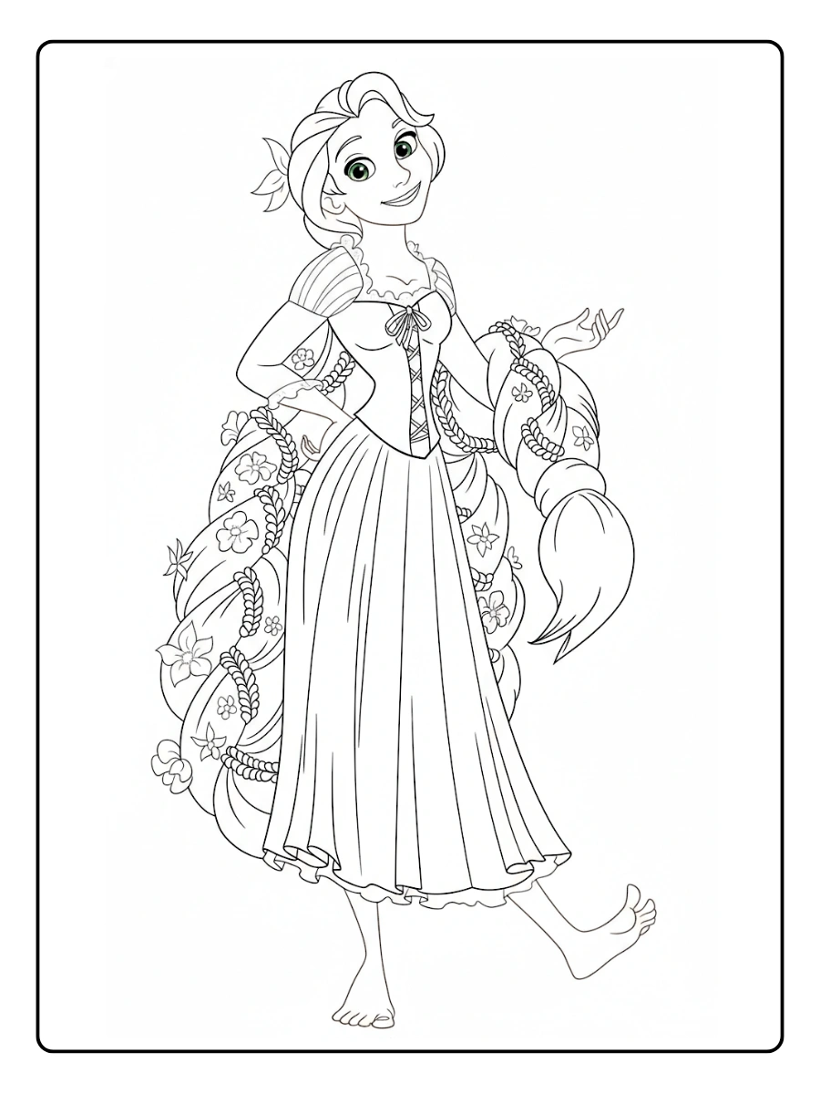 Desenhos Rapunzel para Colorir (15)