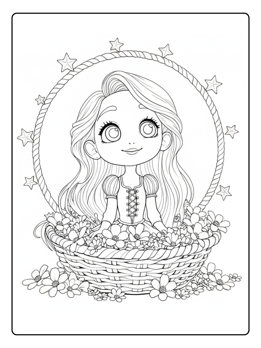 Desenhos Rapunzel para Colorir (2)