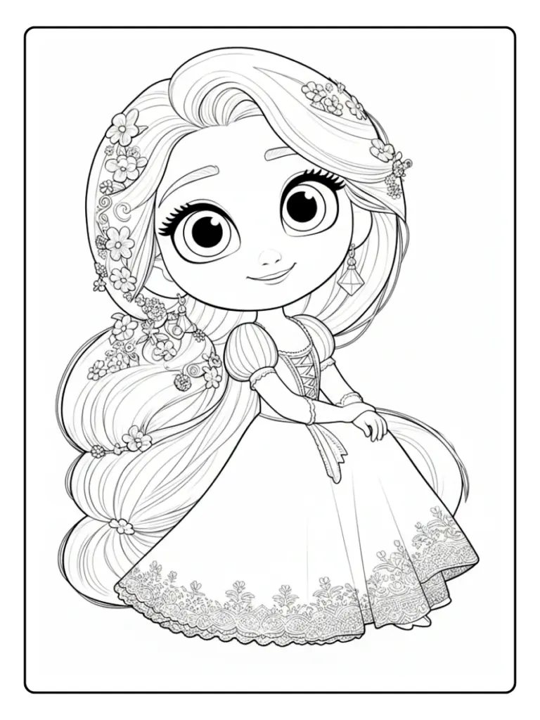 Desenhos Rapunzel para Colorir (4)