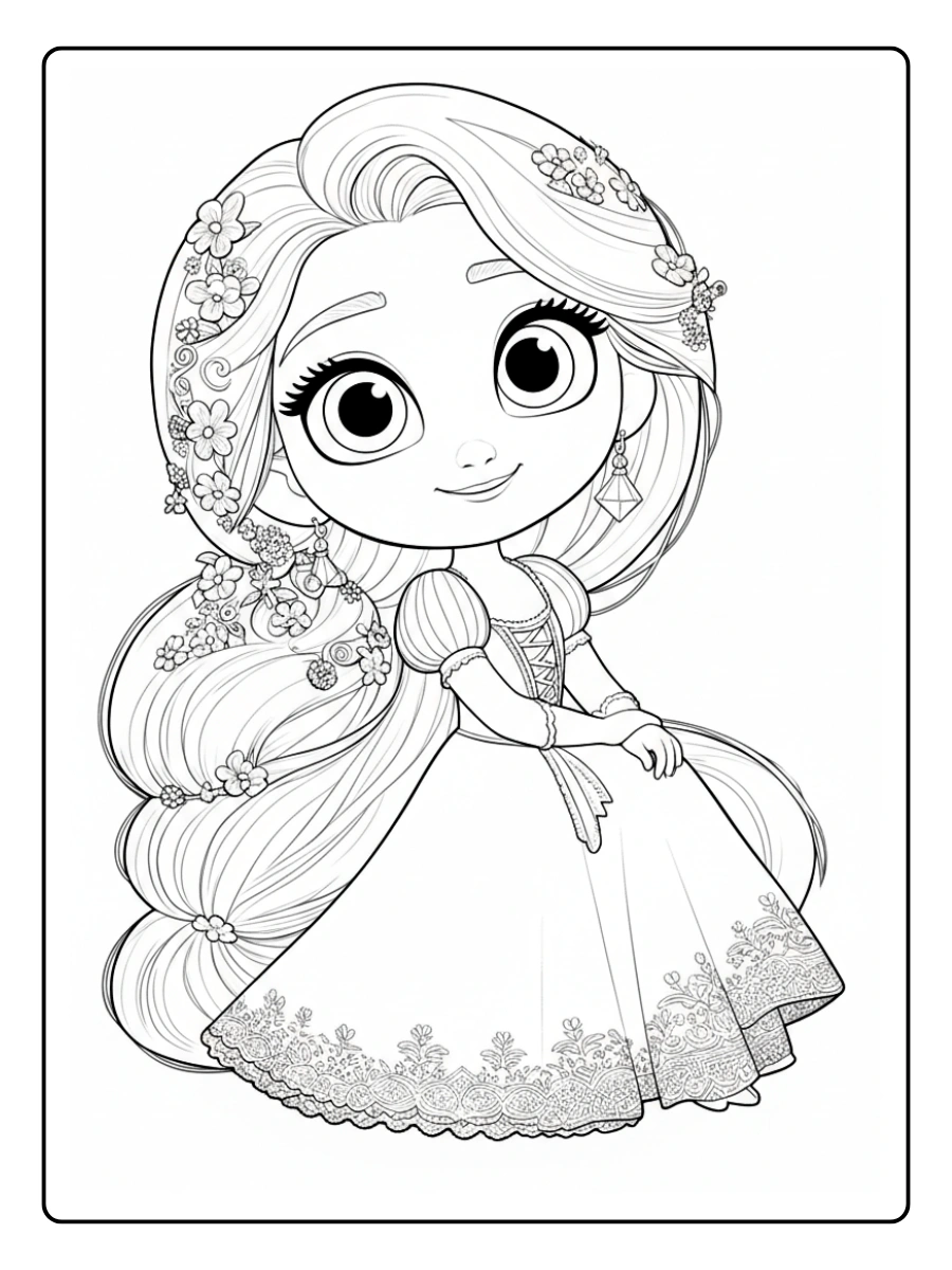 Desenhos Rapunzel para Colorir (4)