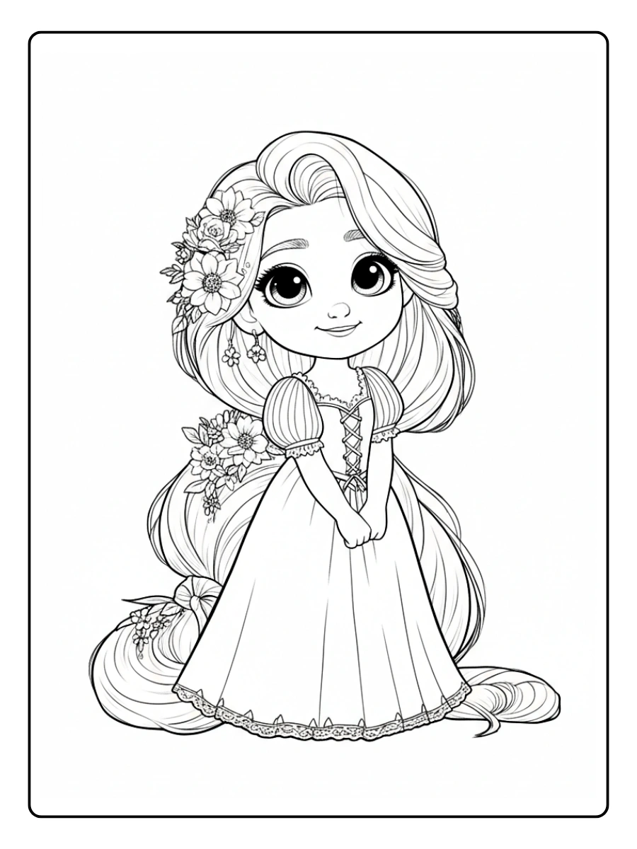 Desenhos Rapunzel para Colorir (5)