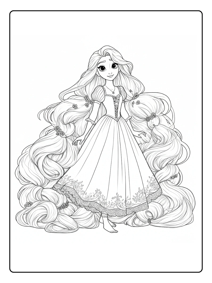 Desenhos Rapunzel para Colorir (6)