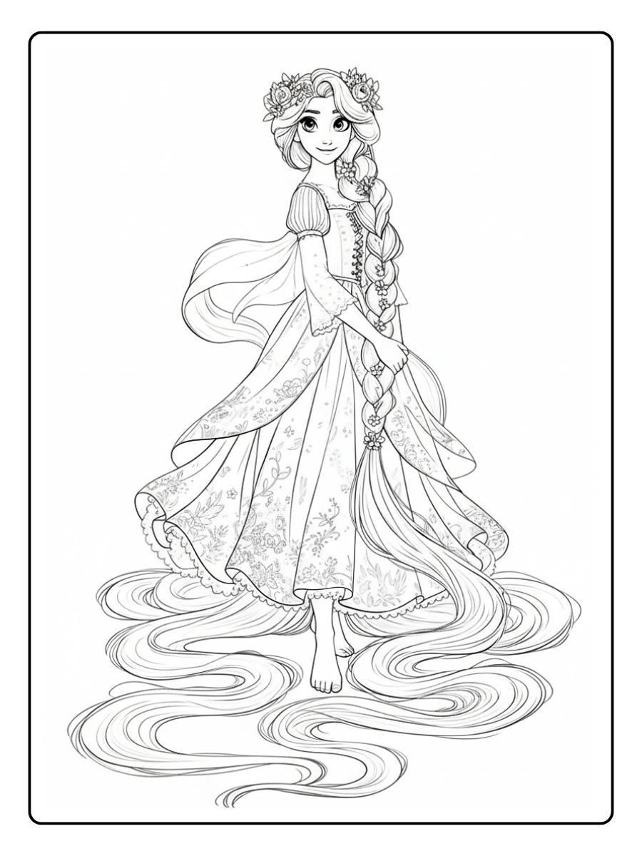 Desenhos Rapunzel para Colorir (7)