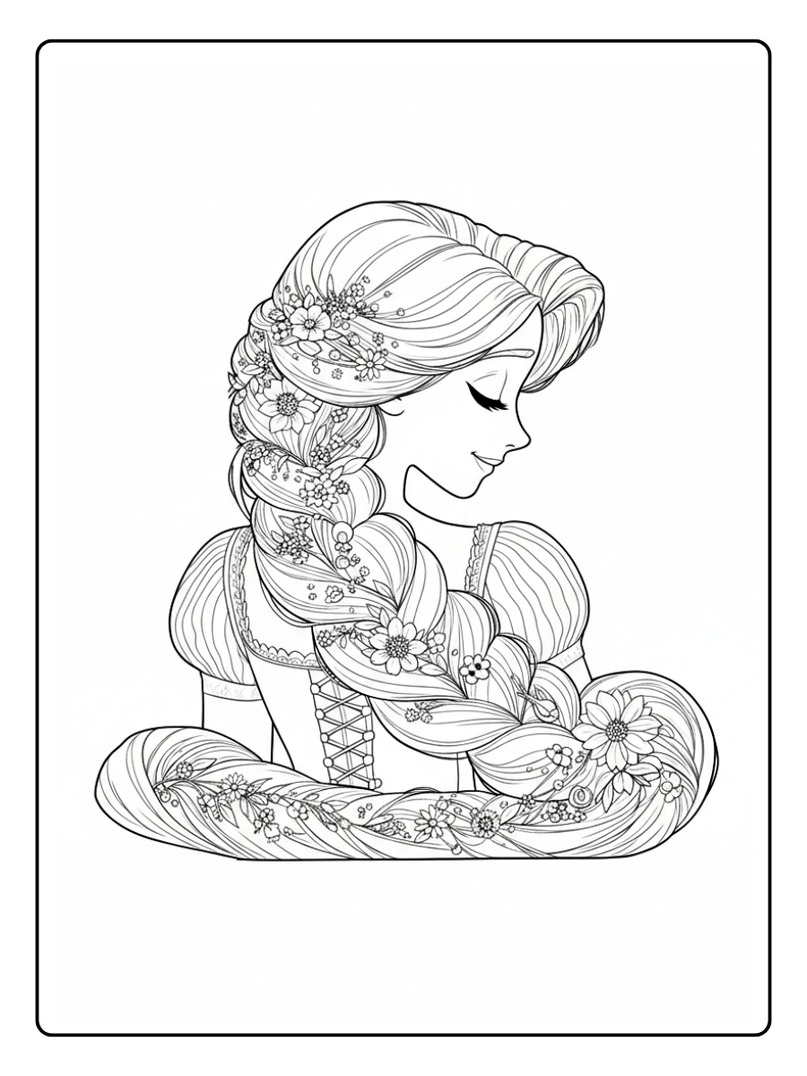 Desenhos Rapunzel para Colorir (8)