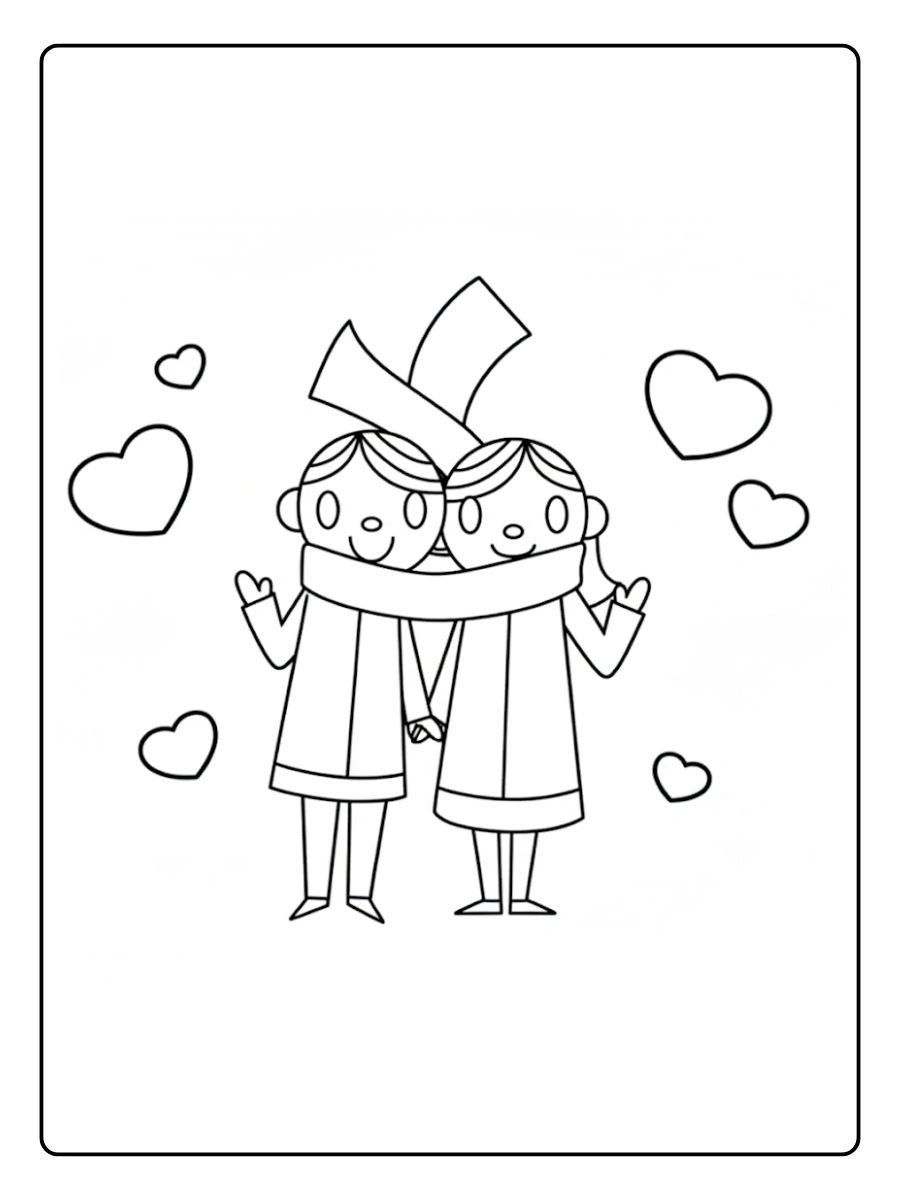 Desenhos de Amor para Colorir (2)