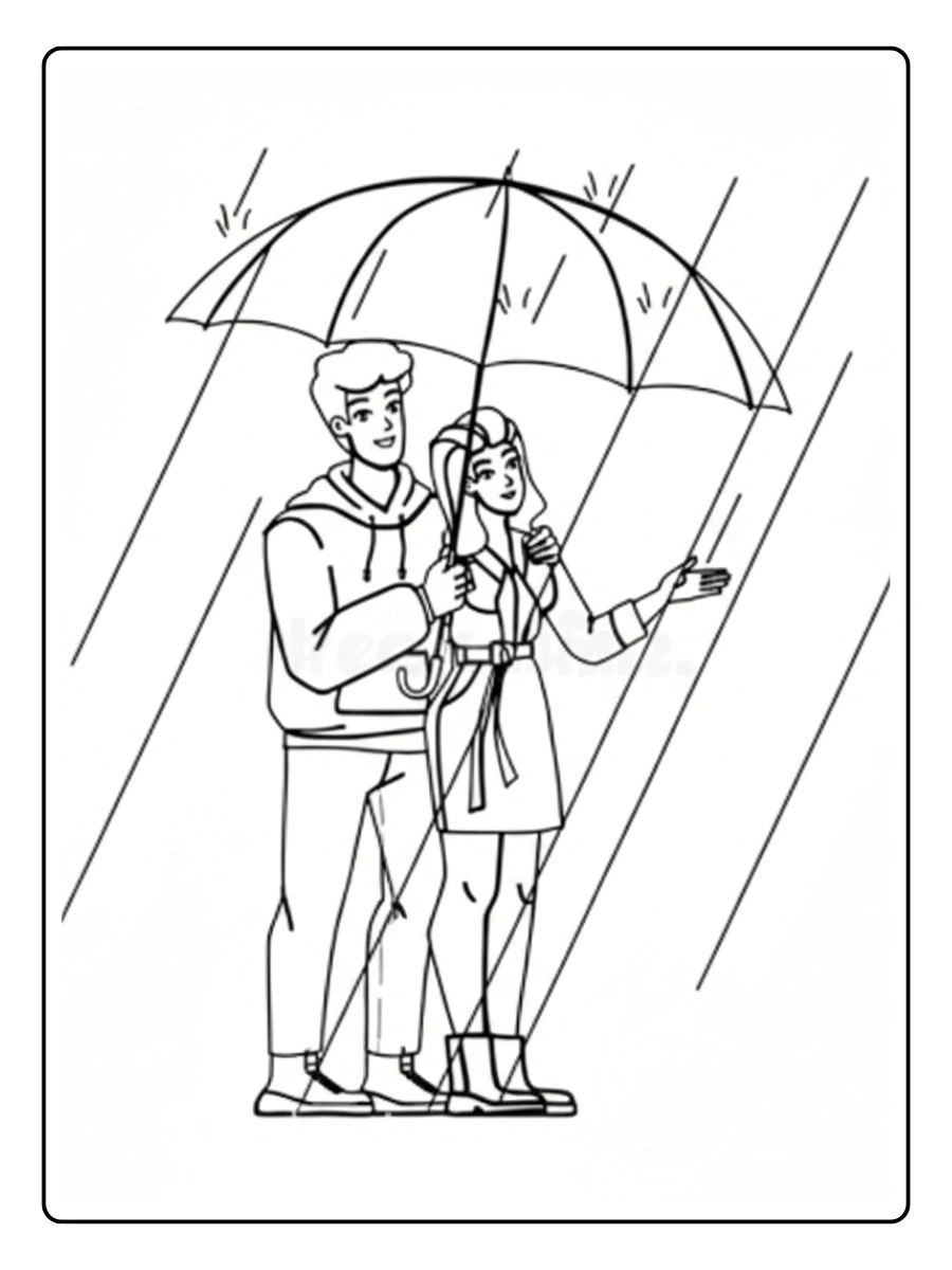 Desenhos de Casal para Colorir (11)