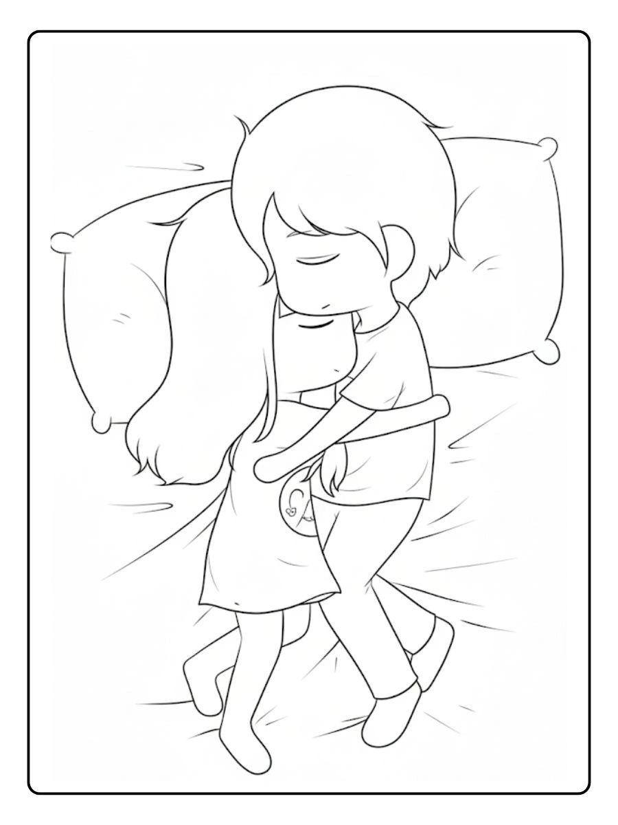 Desenhos de Casal para Colorir (14)