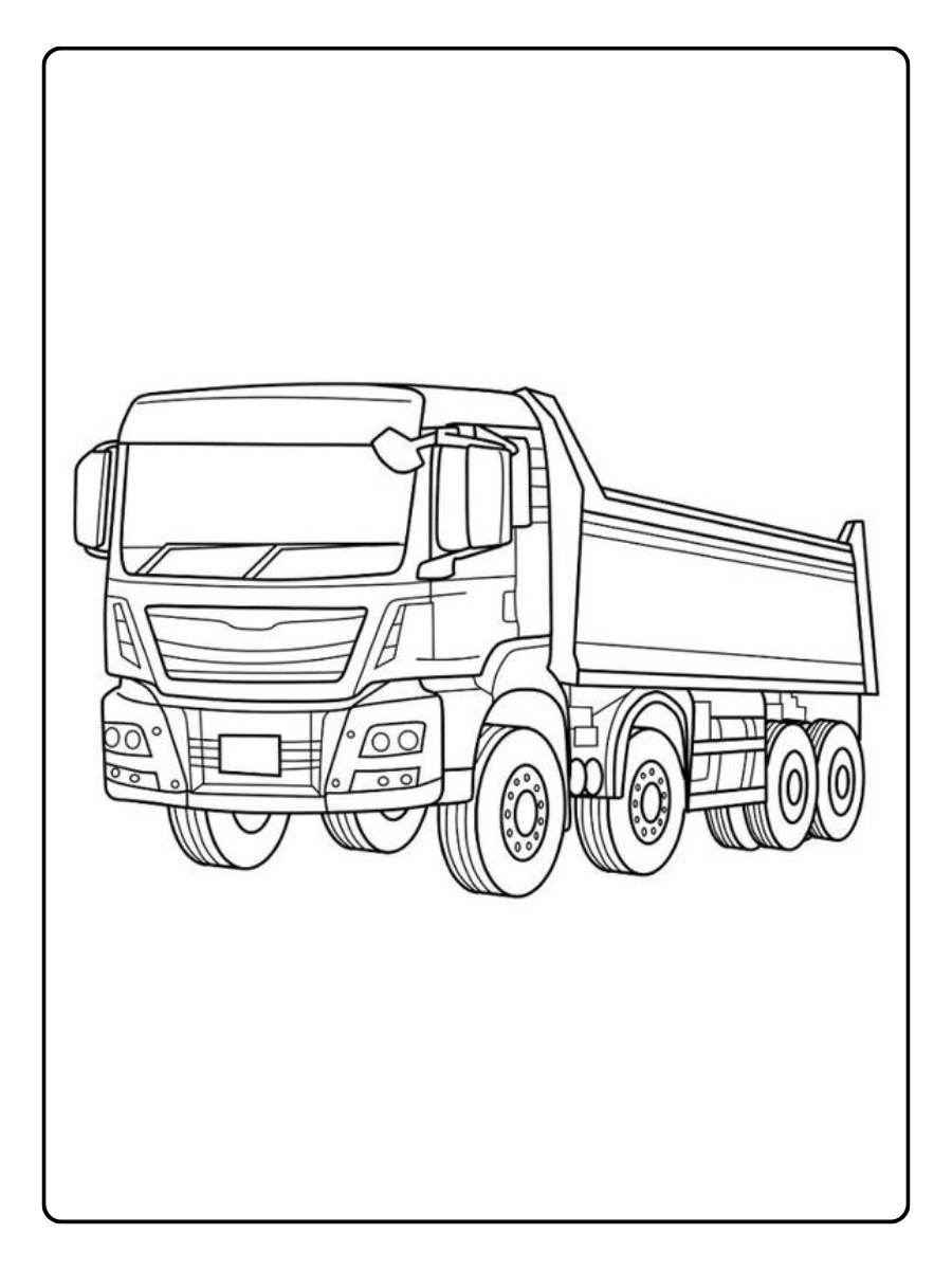 Desenhos de caminhão para colorir