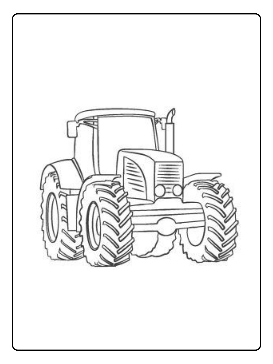 Desenhos de trator para colorir