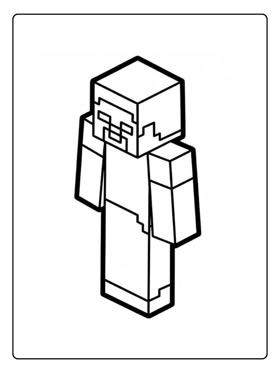 Desenhos do Minecraft para colorir