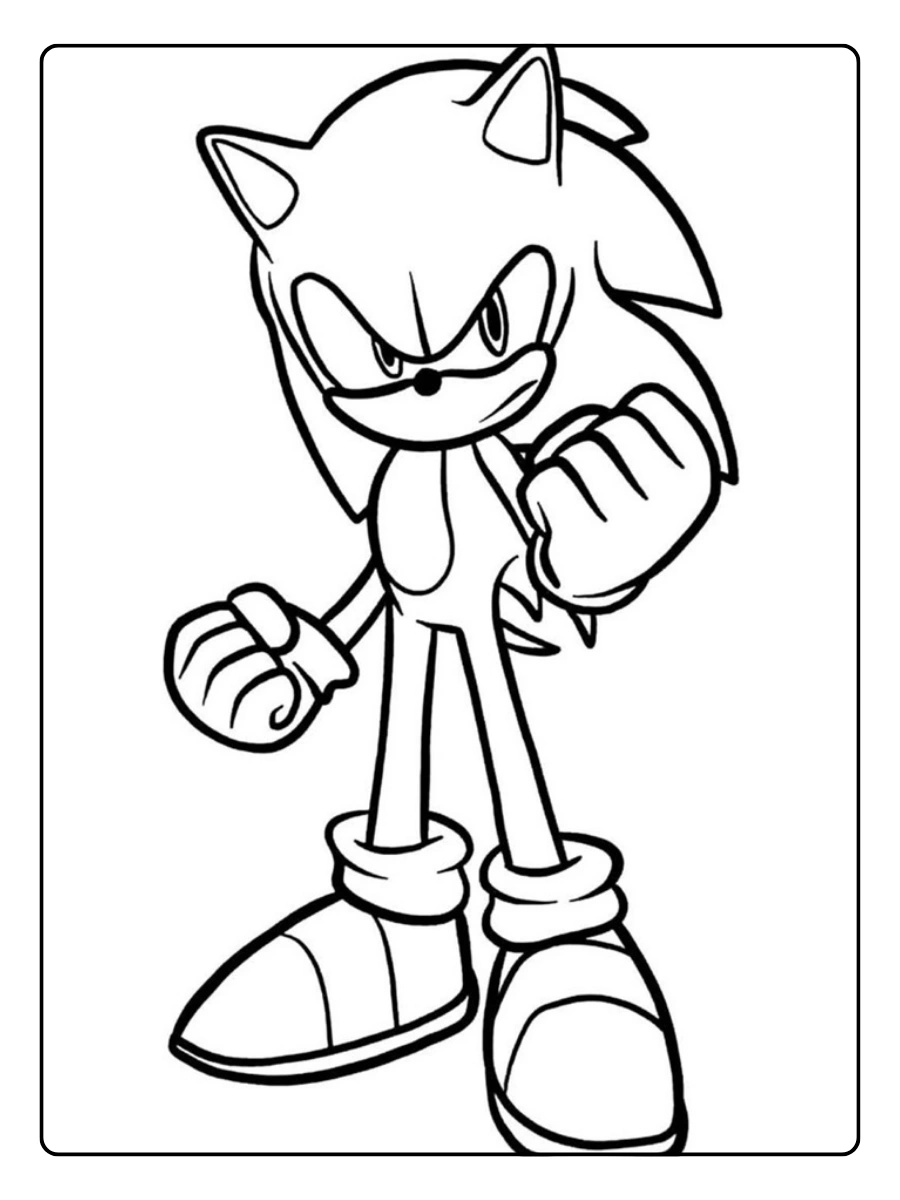 Desenhos do Sonic para colorir