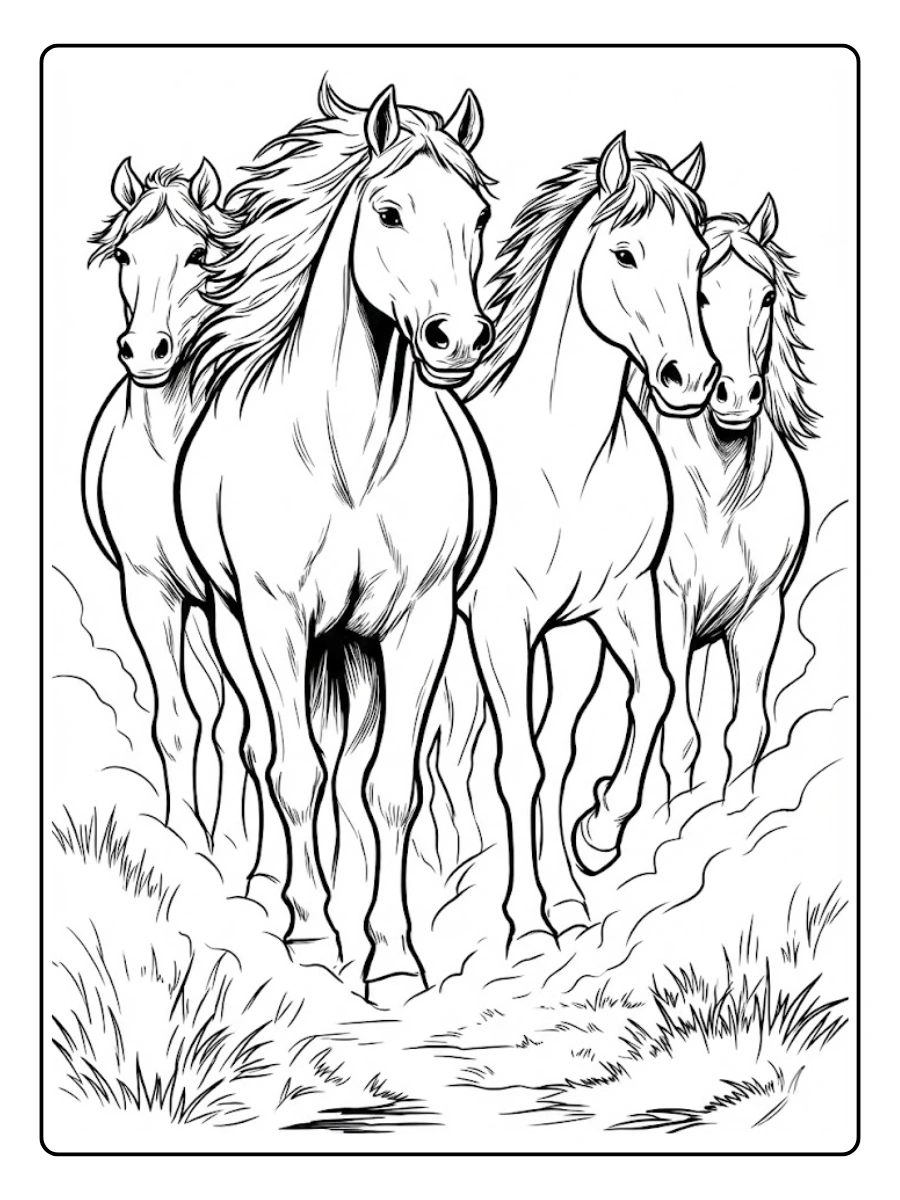 Desenhos para Colorir Cavalos (1)