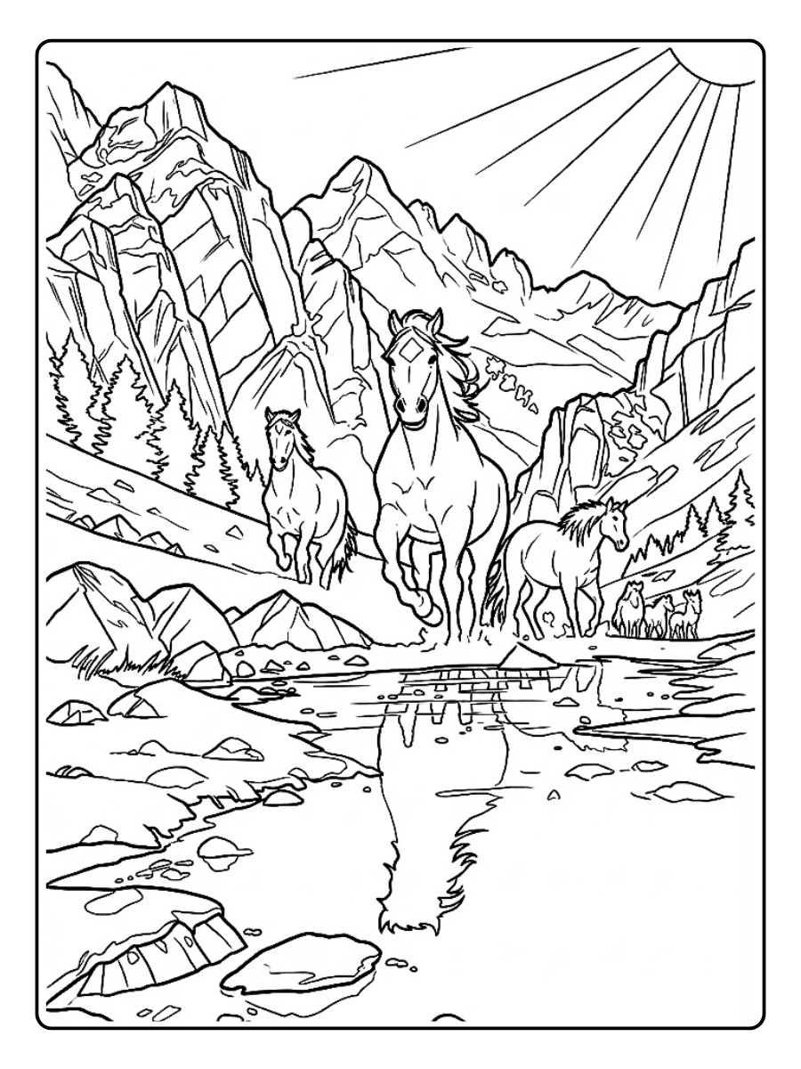 Desenhos para Colorir Cavalos (11)