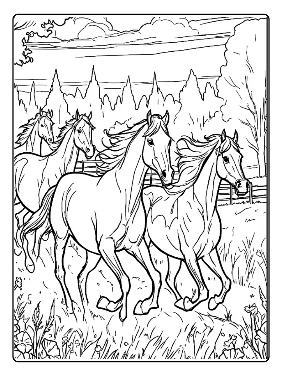 Desenhos para Colorir Cavalos (13)