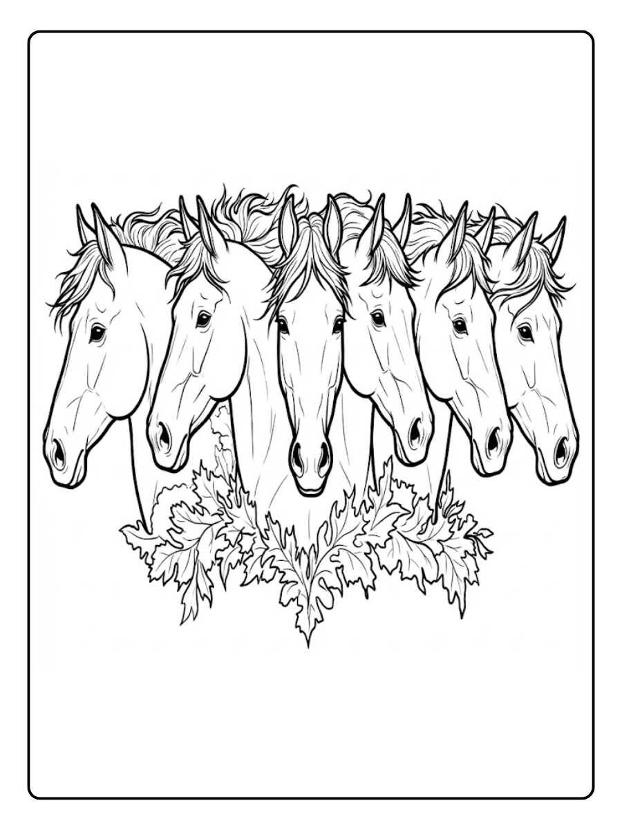 Desenhos para Colorir Cavalos (3)