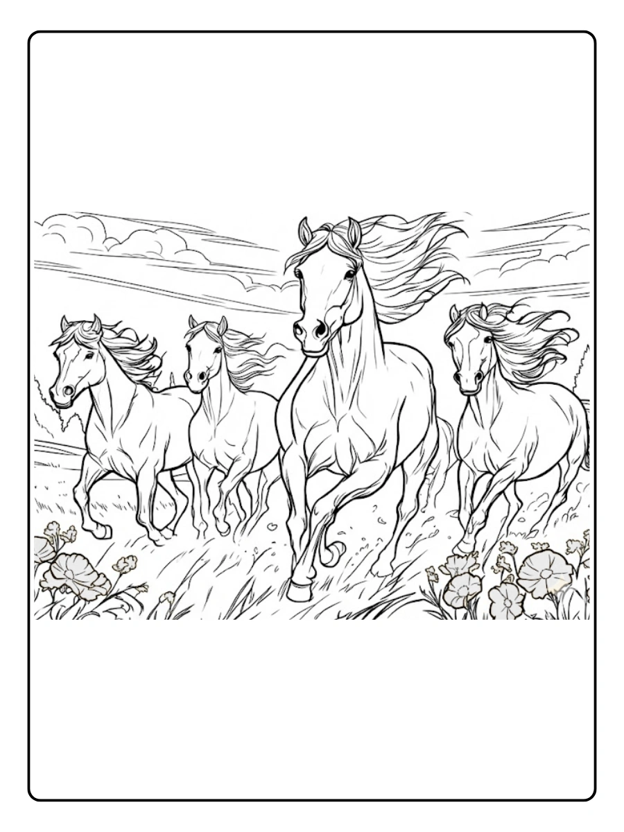 Desenhos para Colorir Cavalos (4)