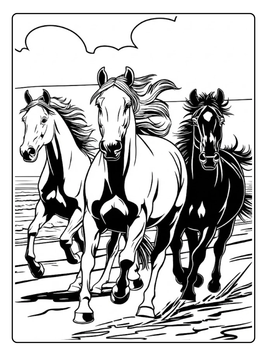 Desenhos para Colorir Cavalos (5)