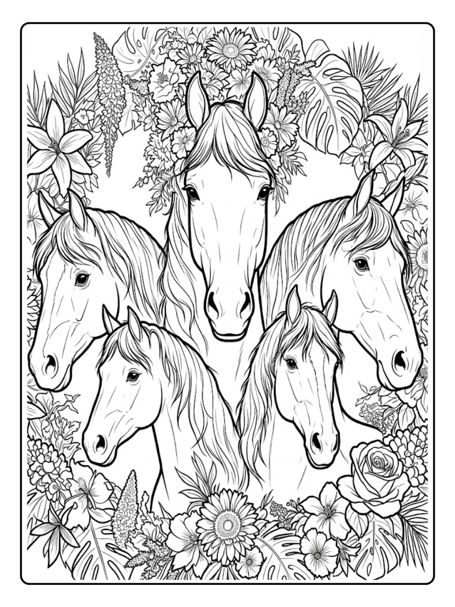 Desenhos para Colorir Cavalos (6)