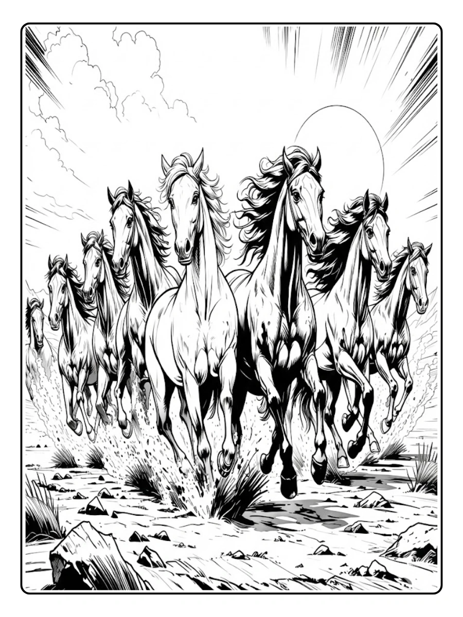 Desenhos para Colorir Cavalos (8)