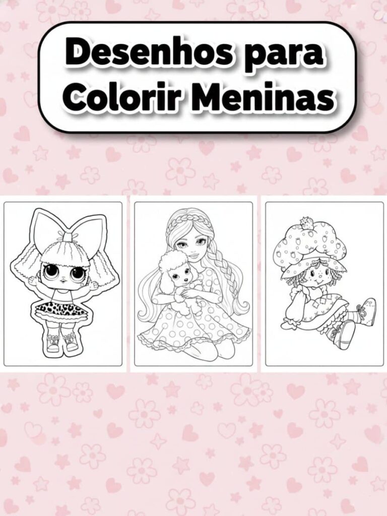 Desenhos para Colorir Meninas