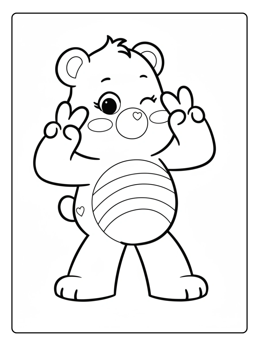 Desenhos para Colorir Ursinhos (6)