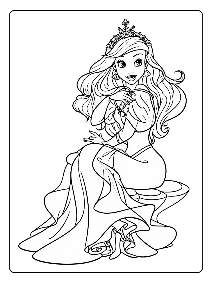 Desenhos para Colorir as Princesas Disney (1)