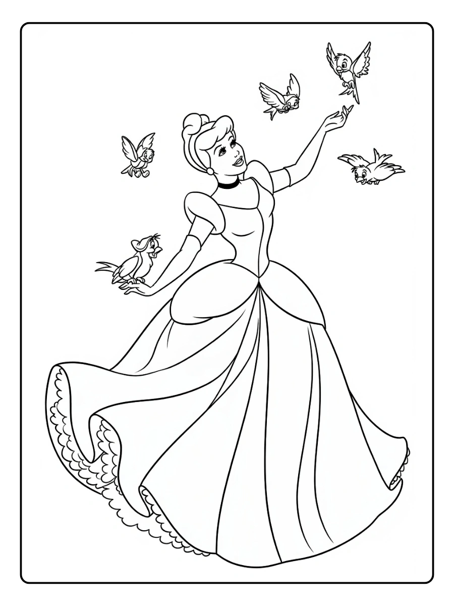 Desenhos para Colorir as Princesas Disney (2)