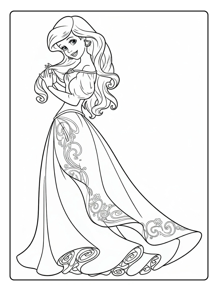Desenhos para Colorir as Princesas Disney (8)