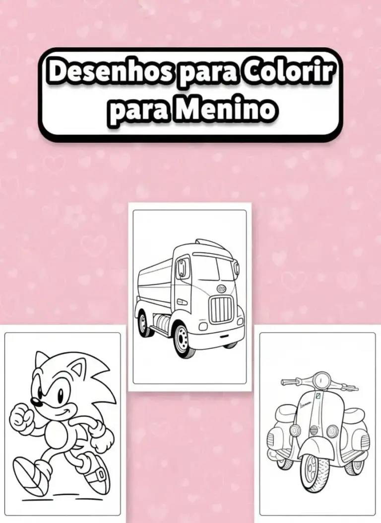 Desenhos para Colorir para Menino