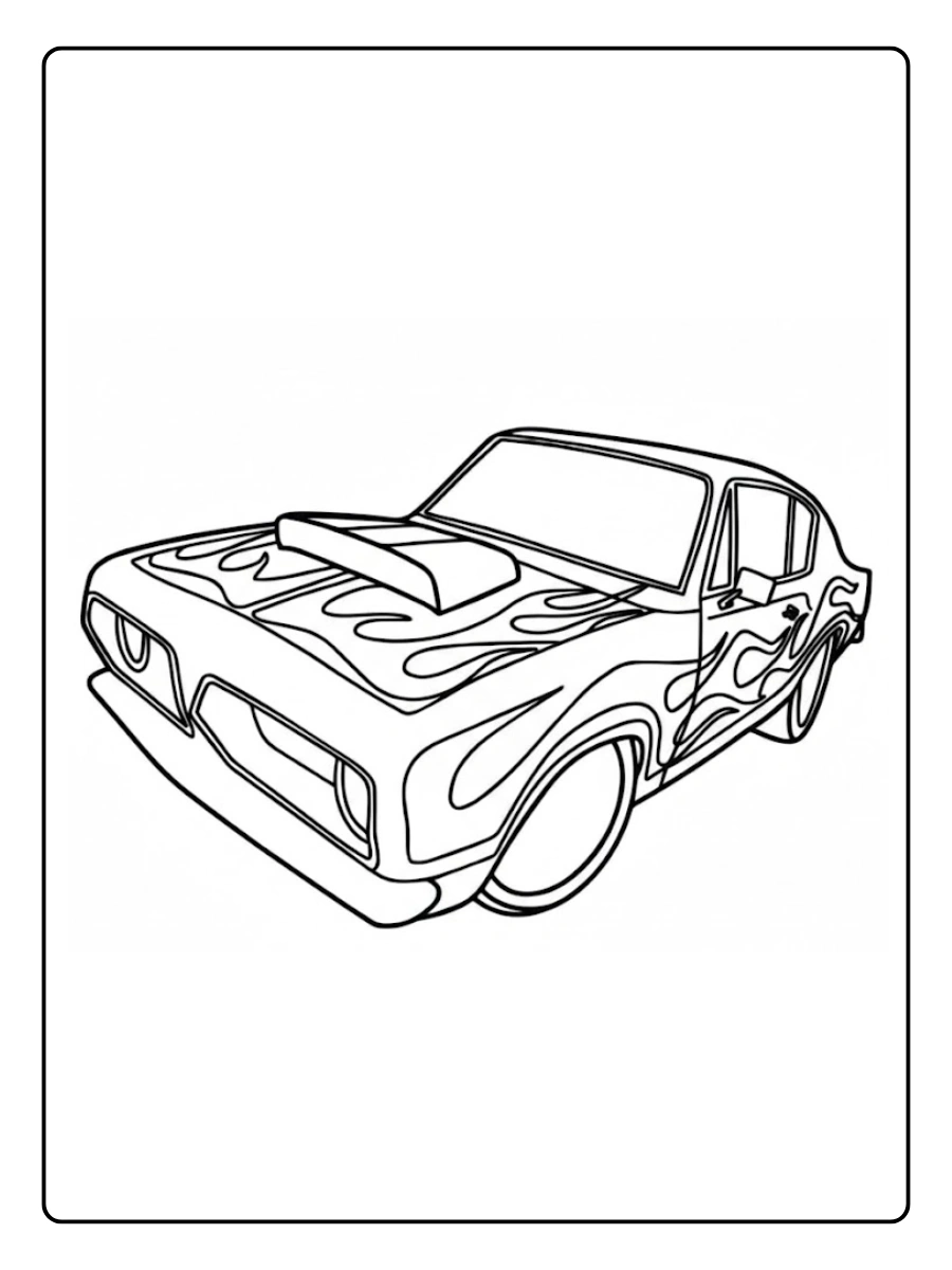 Hot Wheels carros esportivos para colorir