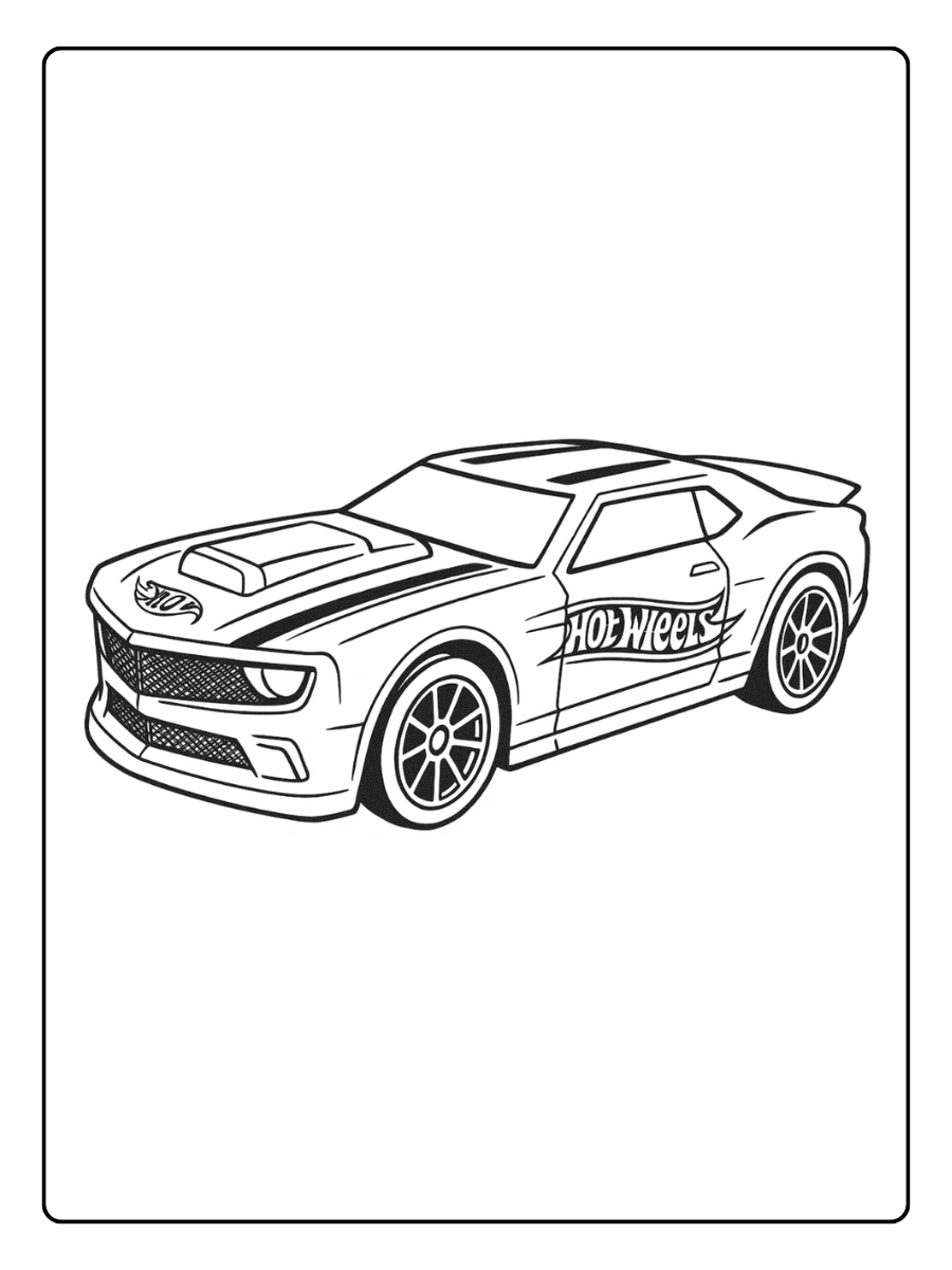 Hot Wheels desenho para colorir
