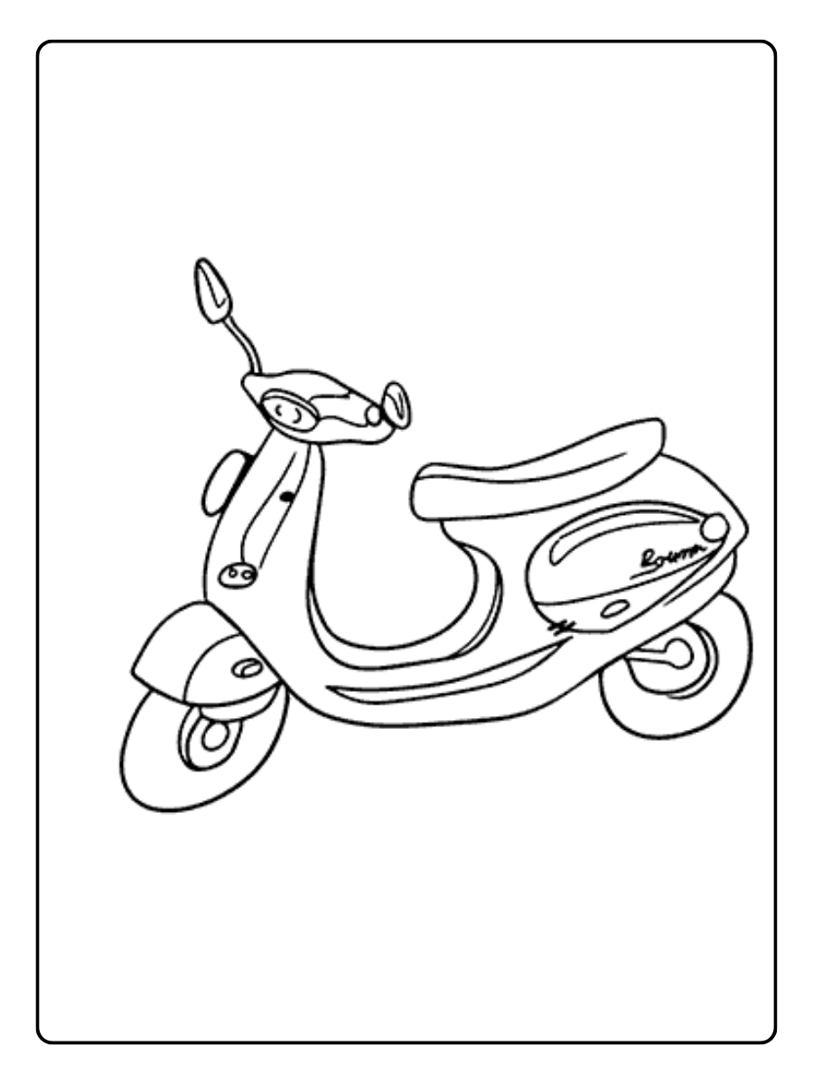 Mota clássica para colorir