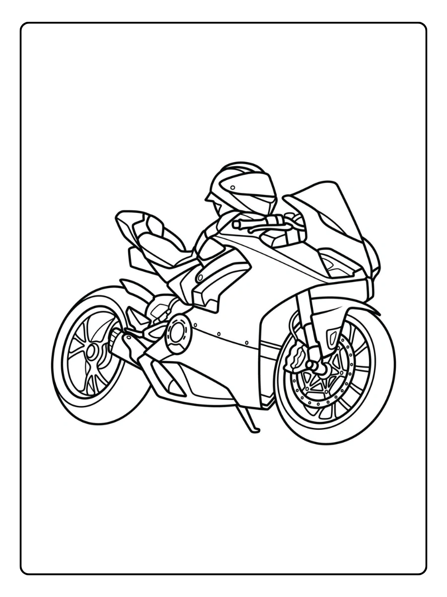 Mota para colorir simples