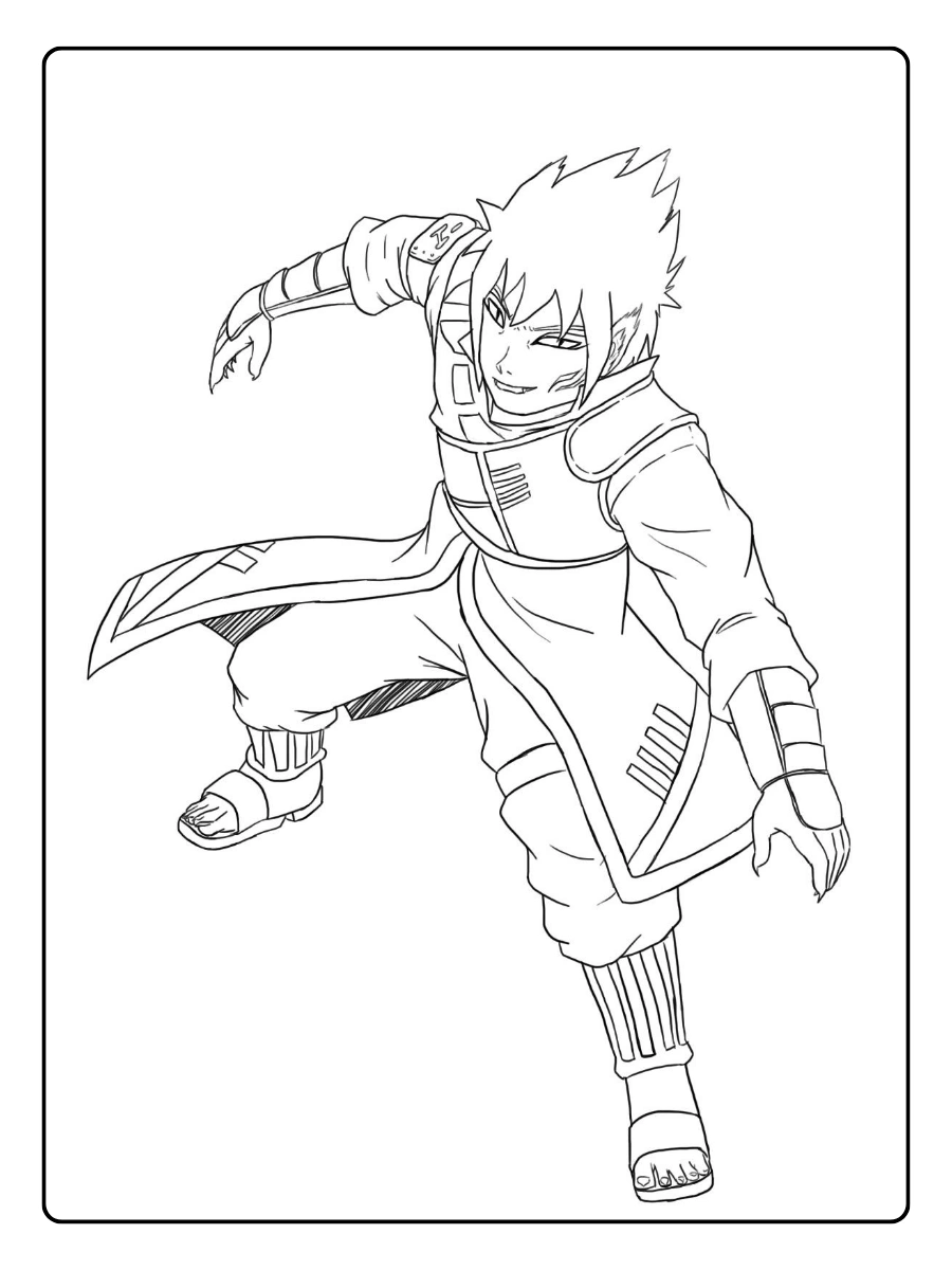 Naruto Shippuden para colorir