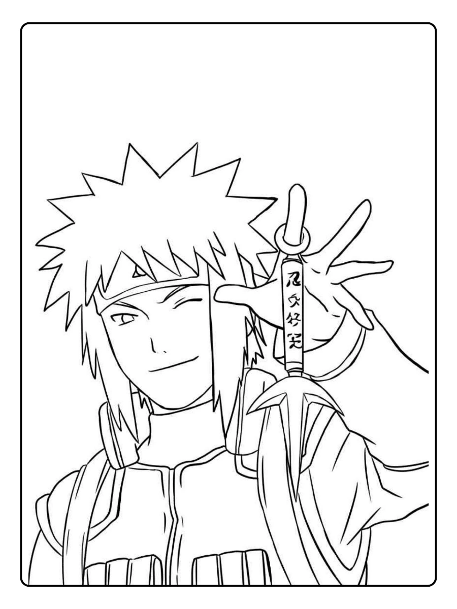 Naruto chibi para colorir
