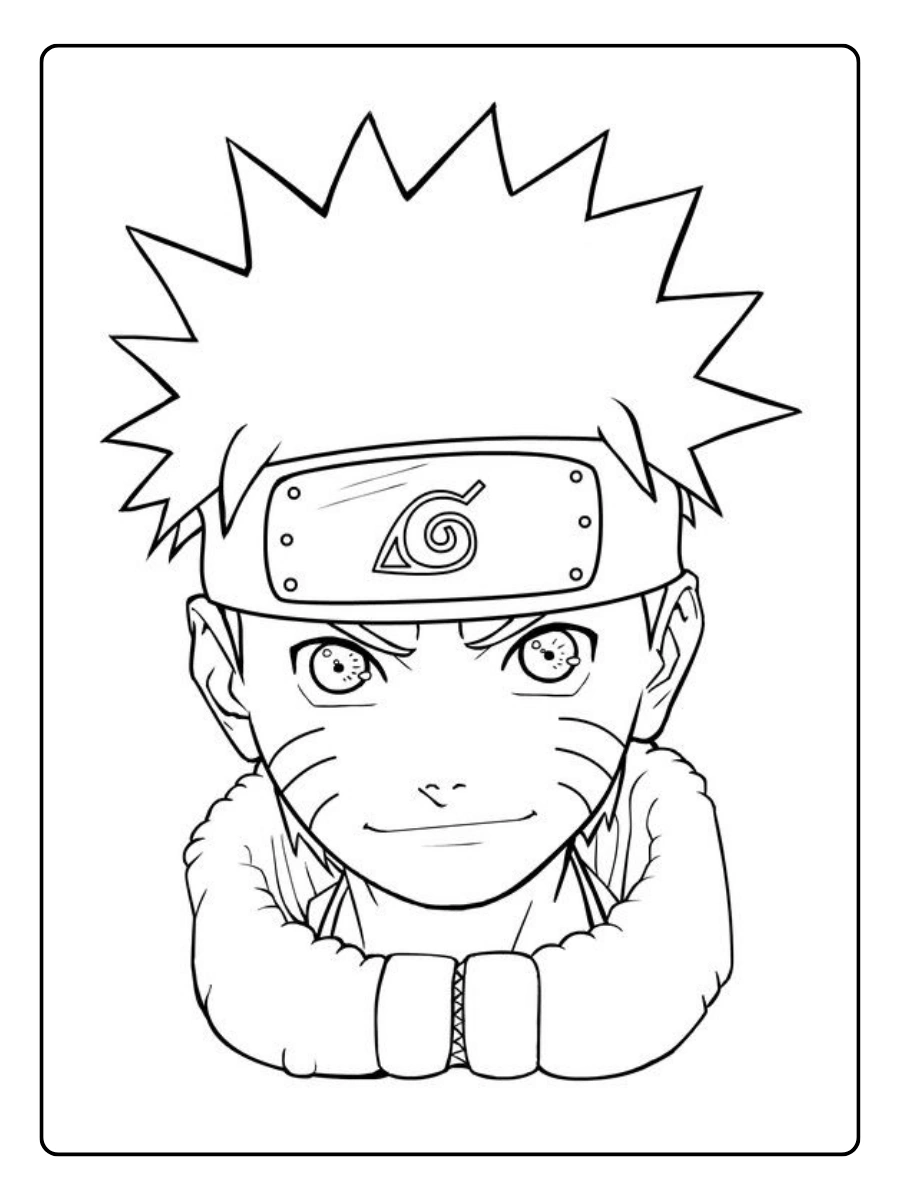 Naruto e Sasuke para colorir